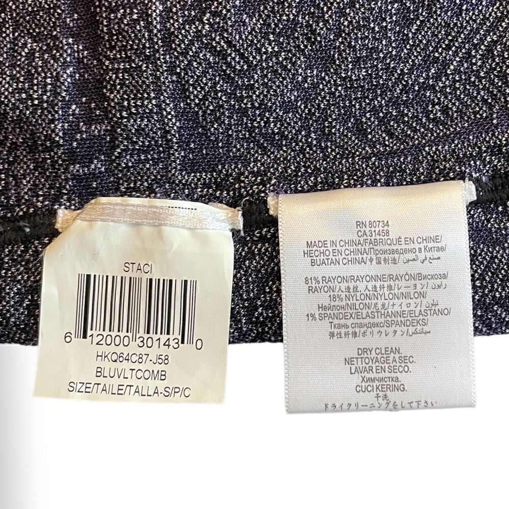 Herve Leger Blue/Violet Staci Floral Jacquard BodyCon Dress |Size: Small| - Picture 12 of 13